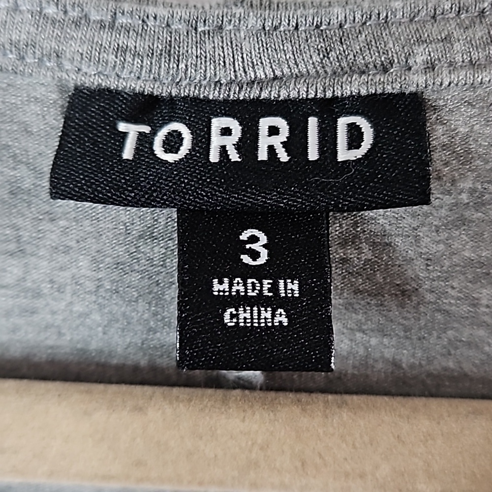Torrid Gray Women's Tee-shirt Maxi Dress Size 3 - Picture 4 of 8